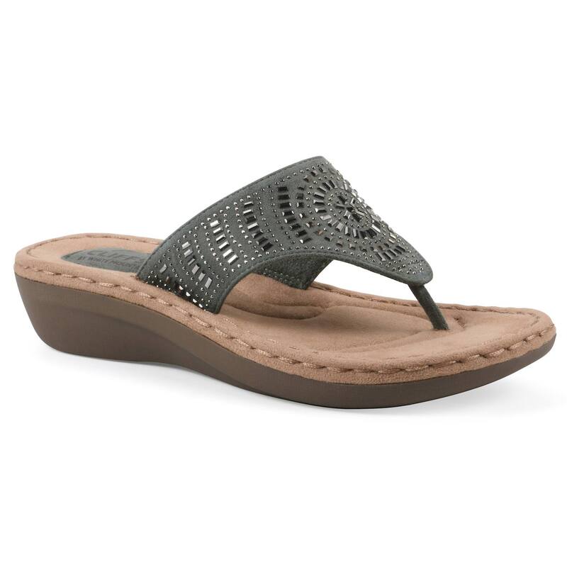 クリフバイホワイトマウンテン レディース シューズ サンダル Cliffs By White Mountain Cienna Women's Thong Sandalsage Fabric セージ