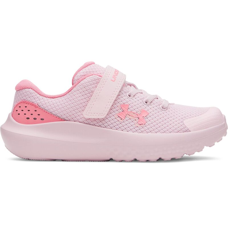 アンダーアーマー レディース シューズ スニーカー Under Armour Surge 4 AC Little Kids Running Shoes Prime Pink サクラ色