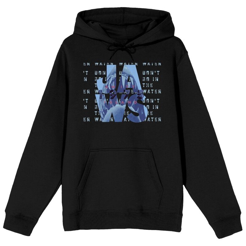 アニメキャラクター レディース トップス Tシャツ パーカー Licensed Character Men's Jaws 1975 Amity Island Hoodie Black ブラック｜ReVida 店