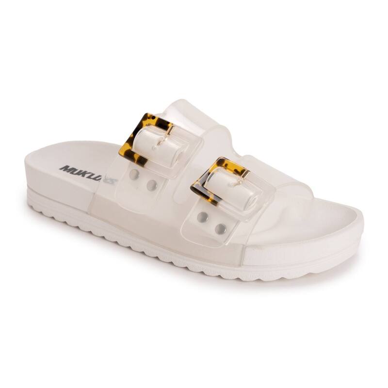 ムクルクス レディース シューズ サンダル MUK LUKS Grand Cayman Women'slide Sandals Clear
