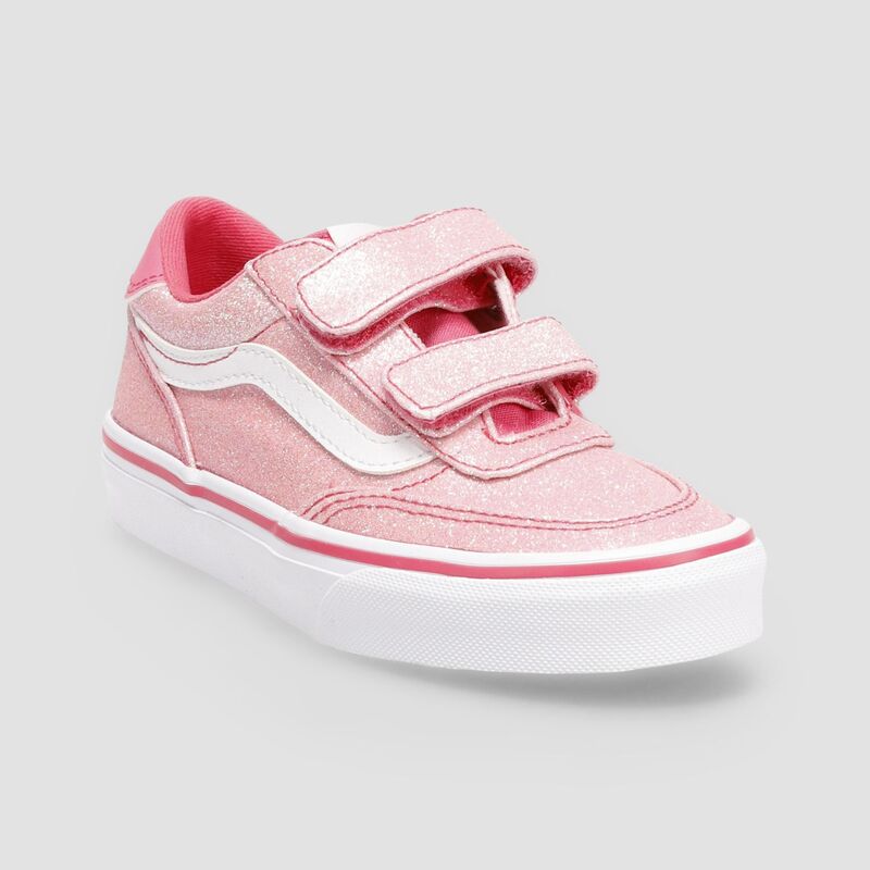 バンズ レディース シューズ スニーカー Vans Brooklyn Kids\u0027 High-Top Casual Sneakers Glitter Candied Pink サクラ色