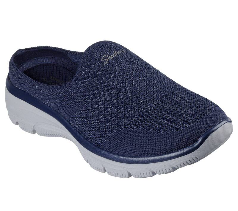 スケッチャーズ レディース シューズ サンダル リラックスフィット Skechers Relaxed Fit Easy Going Open Flowomen's Mules Navy ネイビー｜ReVida 店 18,980円