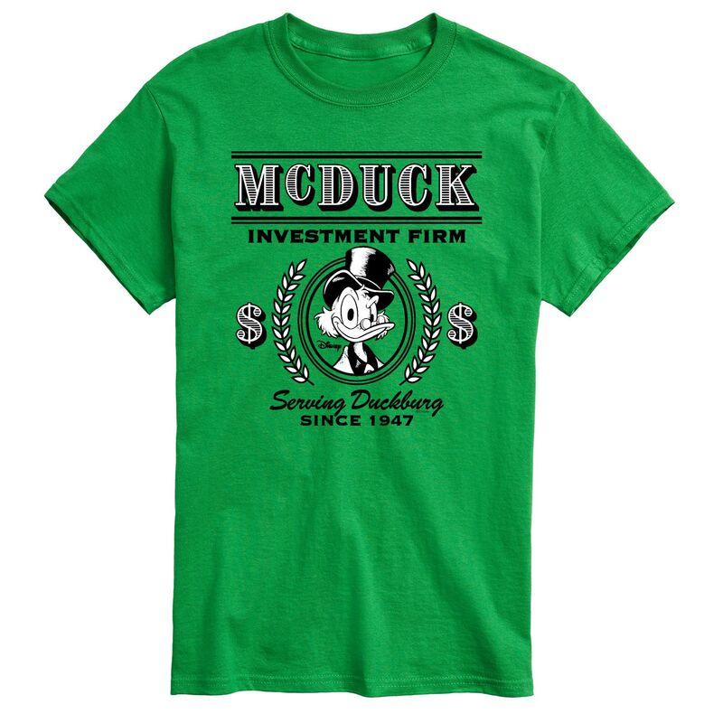 ディズニー レディース トップス Tシャツ トール ベスト グラフィック Big & Tall Disney's Duck Tales McDuck Investment Firm Graphic Tee Green グリーン