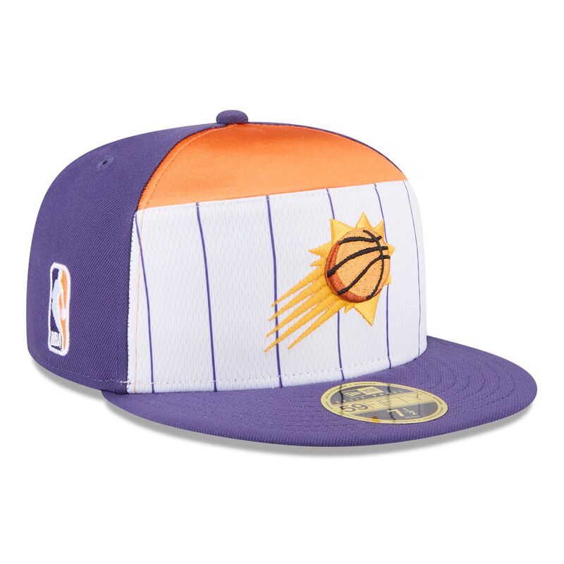 ニューエラ レディース アクセサリー 帽子 Men's New Era White/Purple Phoenix Suns 2025 NBA Tip Off Split Panel 59FIFTY Fitted Hat Phx White ホワイト 10,570円
