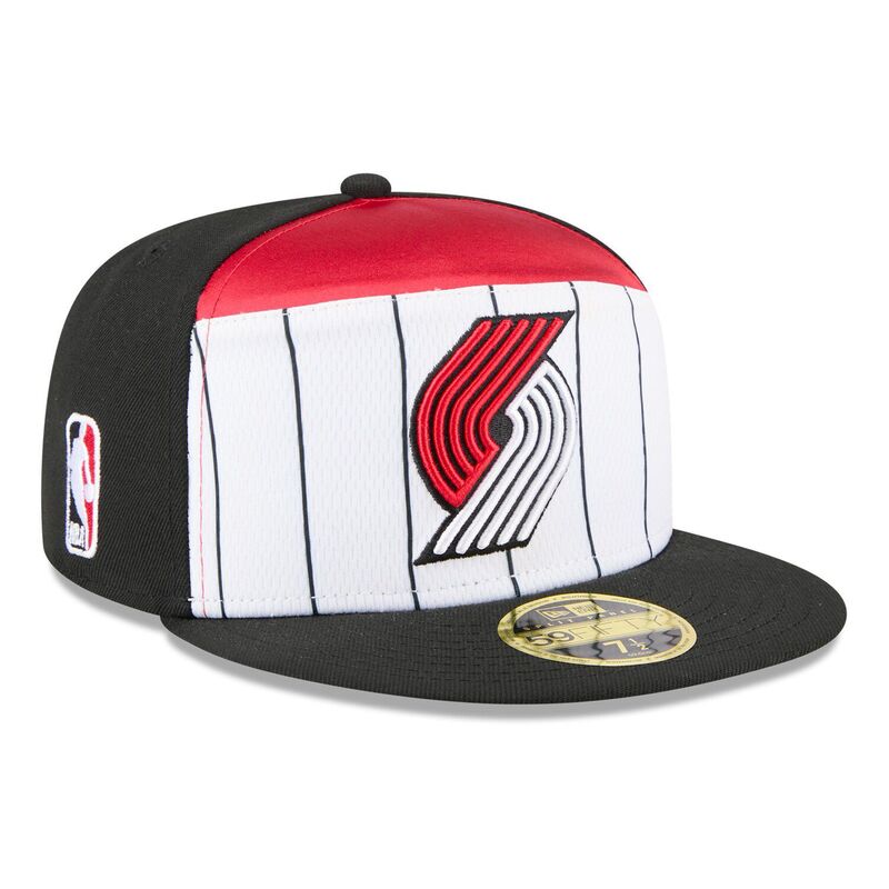 ニューエラ レディース アクセサリー 帽子 ブレザー Men's New Era White/Black Portland Trail Blazers 2025 NBA Tip Off Split Panel 59FIFTY Fitted Hatrb White ホワイト