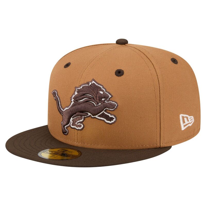 ニューエラ レディース アクセサリー 帽子 Men's New Era Light Brown/Dark Brown Detroit Lions Two-Tone Walnut 59FIFTY Fitted Hat Lns Lt Bro ブラウン