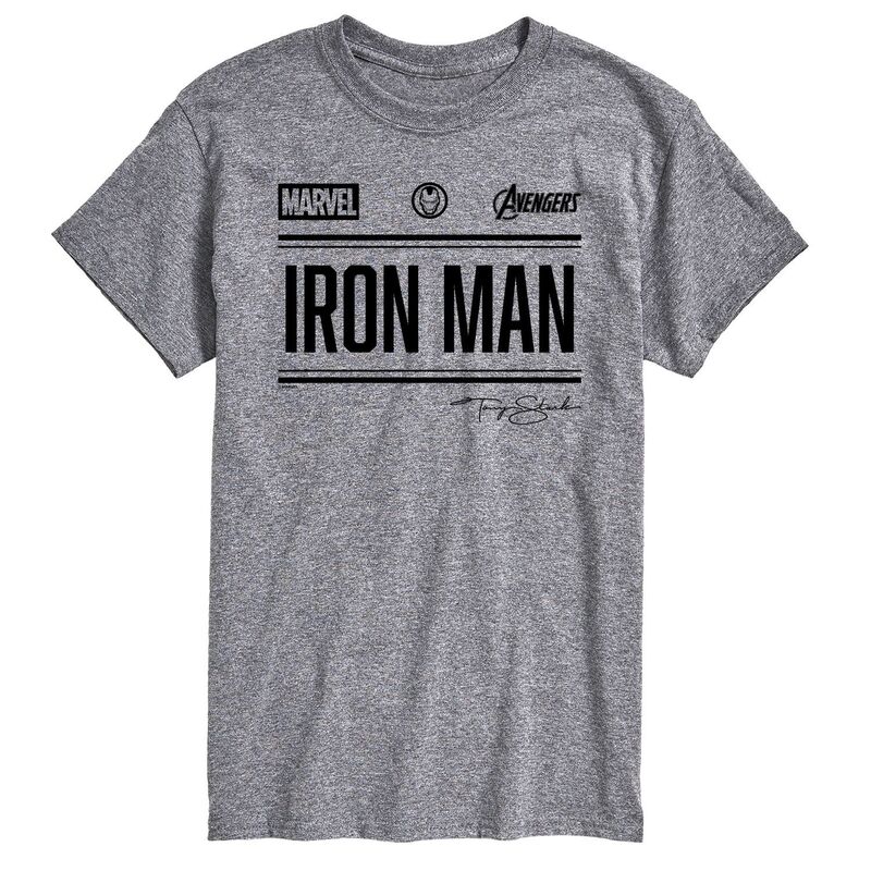 マーベル レディース トップス Tシャツ トール グラフィック Big & Tall Marvel Iron Man Graphic Tee Athletic Heather ヘザー