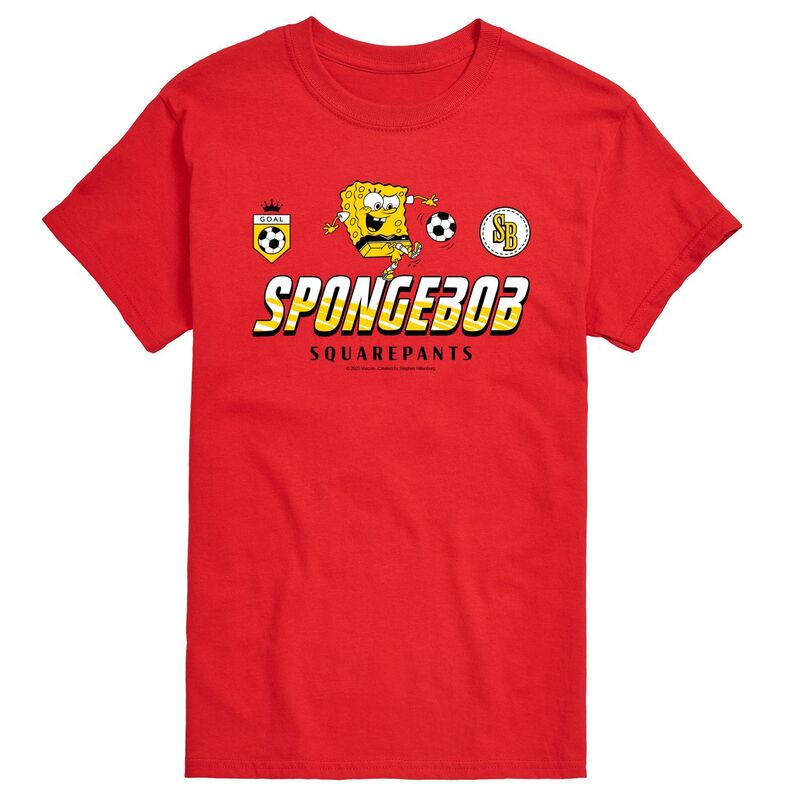 ニコロデオン レディース トップス Tシャツ パンツ トール ジャージー グラフィック Nickelodeon Big & Tall SpongeBob SquarePantsoccer Jersey Graphic Tee Red レッド|ReVida 店