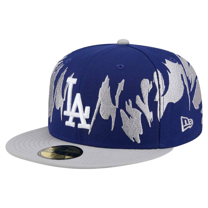 ニューエラ レディース アクセサリー 帽子 Men's New Era Navy/Gray Los Angeles Dodgers Retro Pattern 59FIFTY Fitted Hat Lad Navy ネイビー 10,570円
