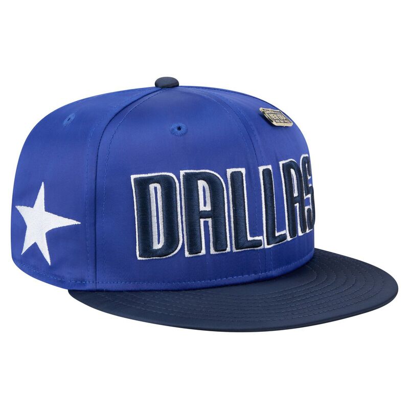 ニューエラ レディース アクセサリー 帽子 ヴィンテージ サテン Men'sNew Era Blue/Navy Dallas Mavericks Throwback Satin Vintage Pin Two-Tone 59FIFTY Fitted Hat Mav Blue ブルー 10,281円
