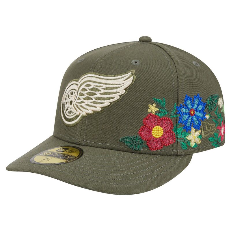 ニューエラ レディース アクセサリー 帽子 フラワー Men's New Era Olive Detroit Red Wings Tonal Florals 59FIFTY Fitted Hat Rdw Multi マルチカラー