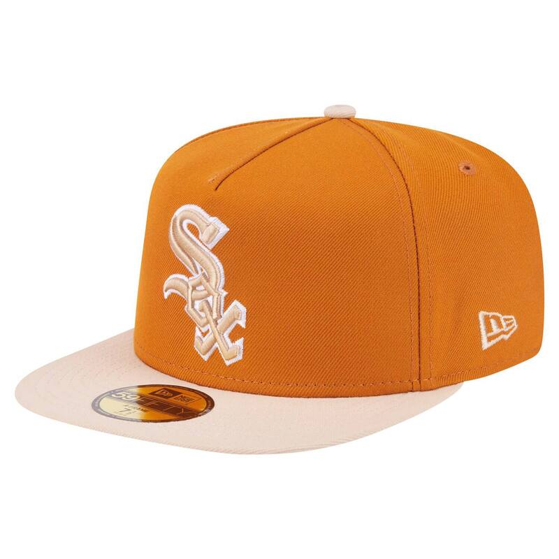 ニューエラ レディース アクセサリー 帽子 Men's New Era Orange/Light Beige Chicago White Sox Two-Tone Color Pack A-Frame 59FIFTY Fitted Hat Sox Orange オレンジ