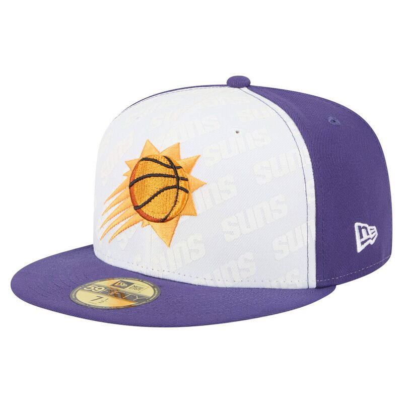 ニューエラ レディース アクセサリー 帽子 Men's New Era White/Purple Phoenix Suns Repeat 59Fifty Fitted Hat Phx White ホワイト