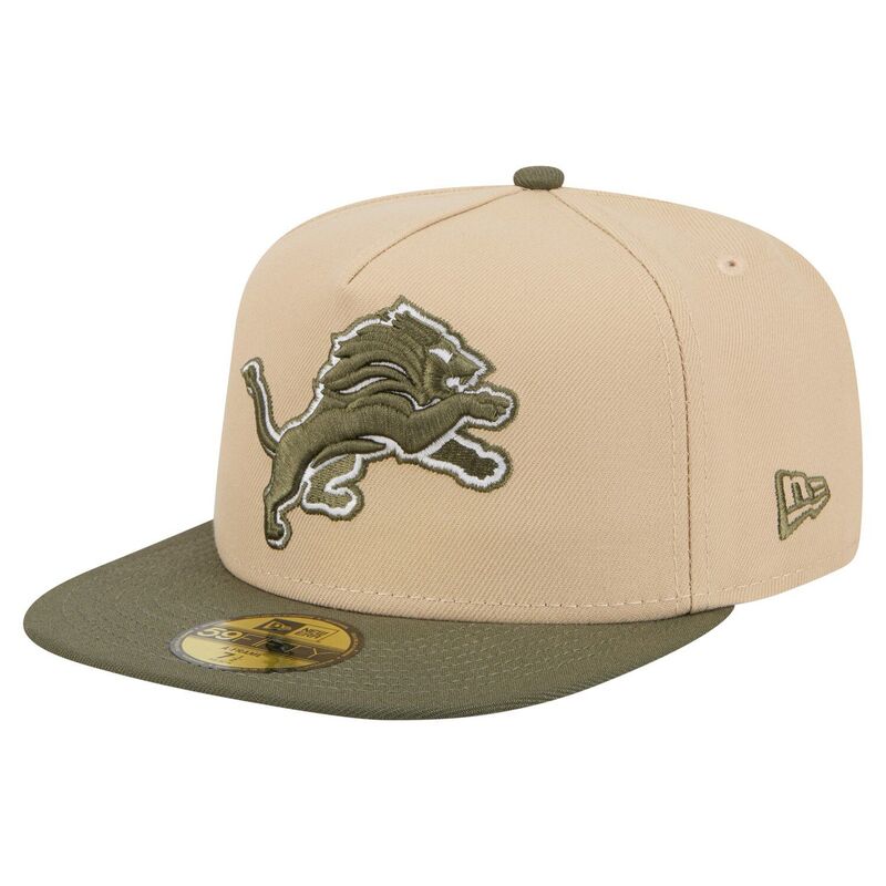 ニューエラ レディース アクセサリー 帽子 Men's New Era Beige/Olive Detroit Lions Color Pack A-Frame 59FIFTY Fitted Hat Lns Multi マルチカラー