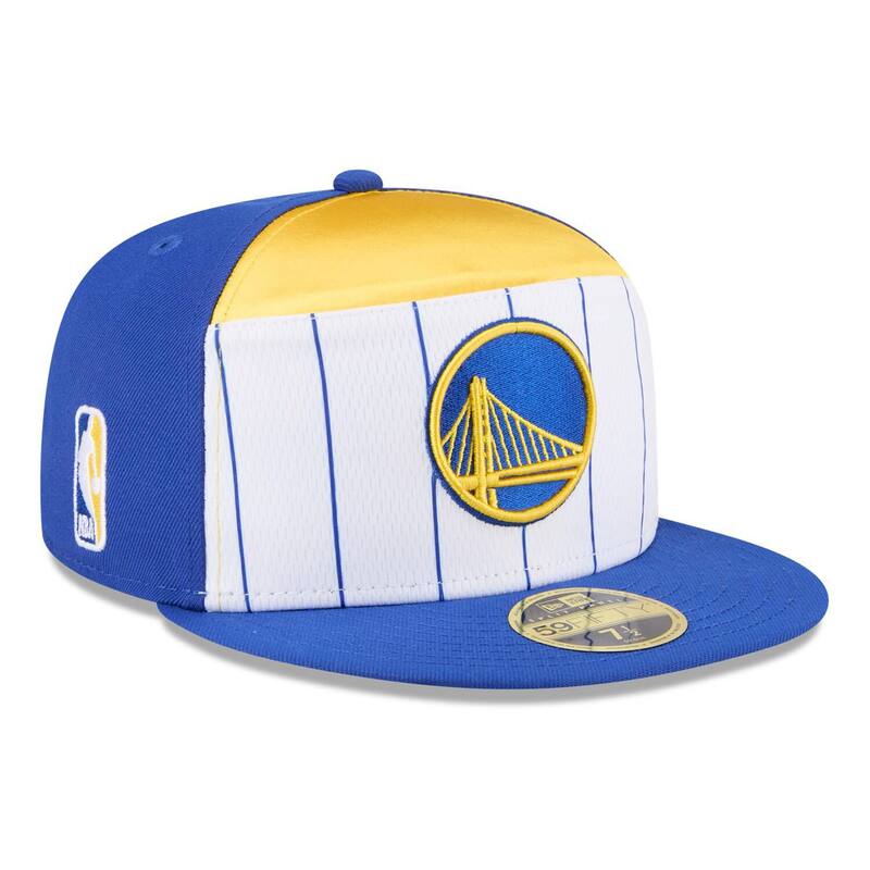 ニューエラ レディース アクセサリー 帽子 Men's New Era White/Royal Golden State Warriors 2025 NBA Tip Off Split Panel 59FIFTY Fitted Hat War White ホワイト