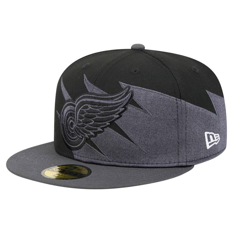 ニューエラ レディース アクセサリー 帽子 Men's New Era Black Detroit Red Wingspikes 59FIFTY Fitted Hat Rdw Black ブラック