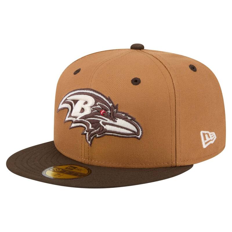 ニューエラ レディース アクセサリー 帽子 Men's New Era Light Brown/Dark Brown Baltimore Ravens Two-Tone Walnut 59FIFTY Fitted Hat Rav Lt Bro ブラウン