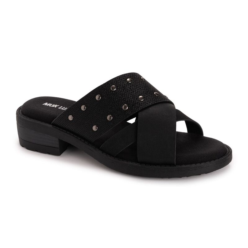 ムクルクス レディース シューズ サンダル MUK LUKS Vittoria Women'slip-On Sandals Black ブラック 15,735円
