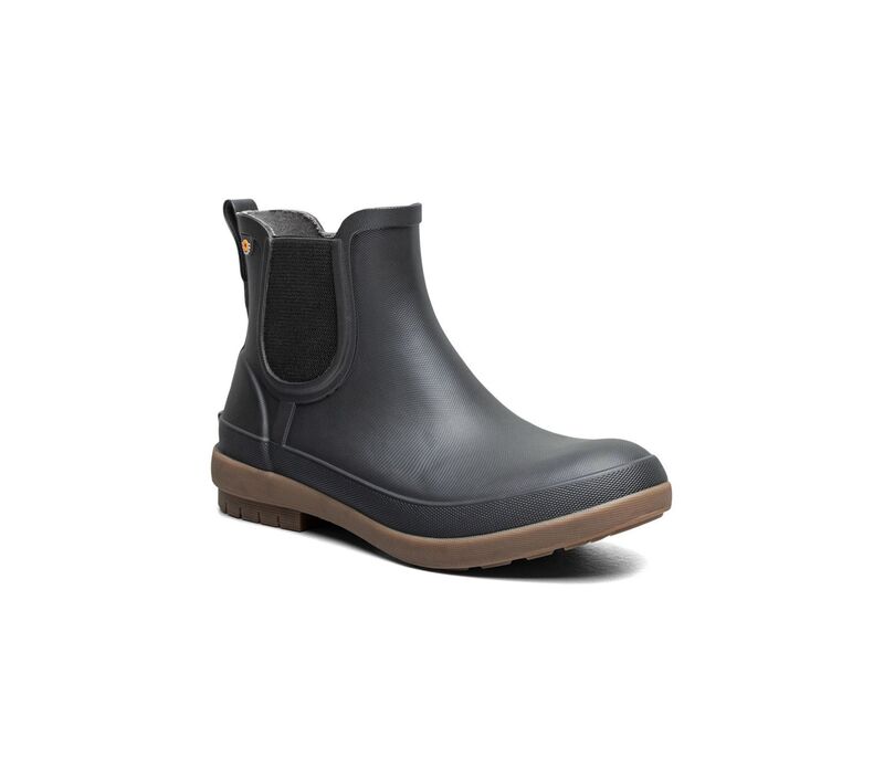 ボグス レディース シューズ ブーツ・レインブーツ チェルシー アンクル Bogs Amanda II Chelsea Women'slip-On Ankle Boots Black ブラック