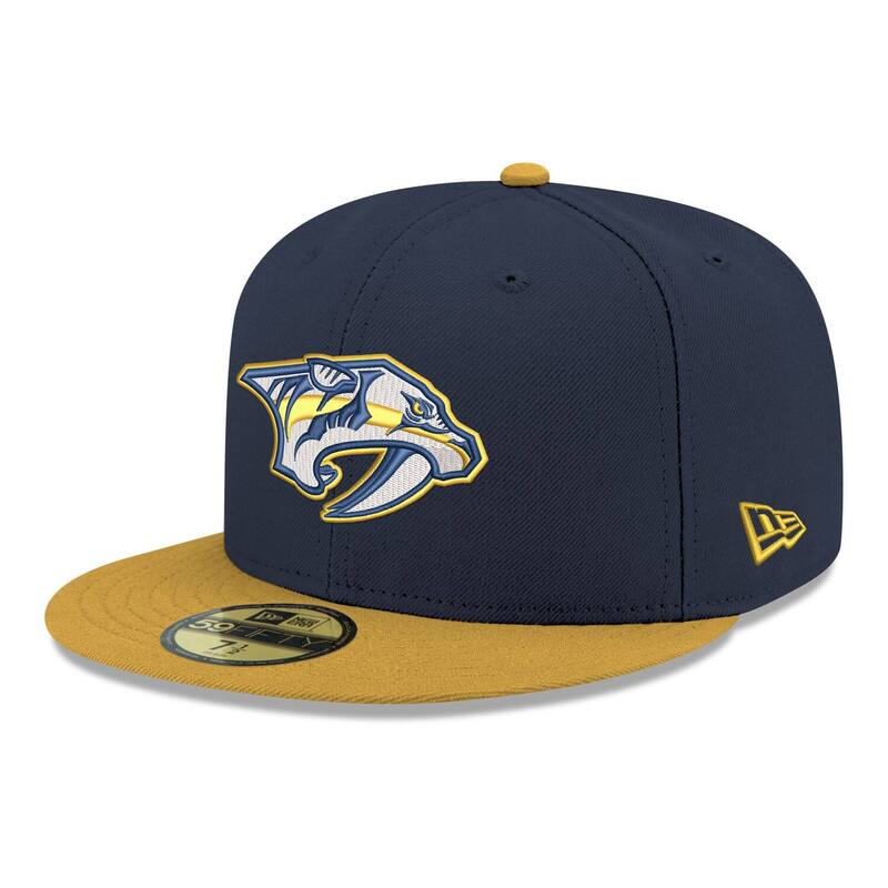 ニューエラ レディース アクセサリー 帽子 ロゴ Men's New Era Navy Nashville Predators Core Logo Two-Tone 59FIFTY Fitted Hat Pdt Navy ネイビー