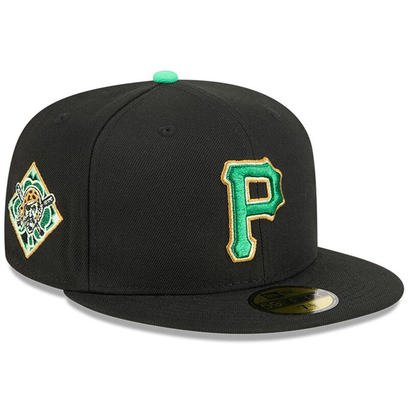 ニューエラ レディース アクセサリー 帽子 Men's New Era Black Pittsburgh Pirates 2026 St. Patrick's Day 59FIFTY Fitted Hat Pir Black ブラック