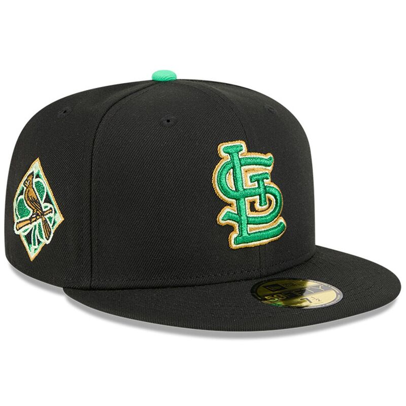 ニューエラ レディース アクセサリー 帽子 Men's New Era Black St. Louis Cardinals 2026 St. Patrick's Day 59FIFTY Fitted Hat Crd Black ブラック
