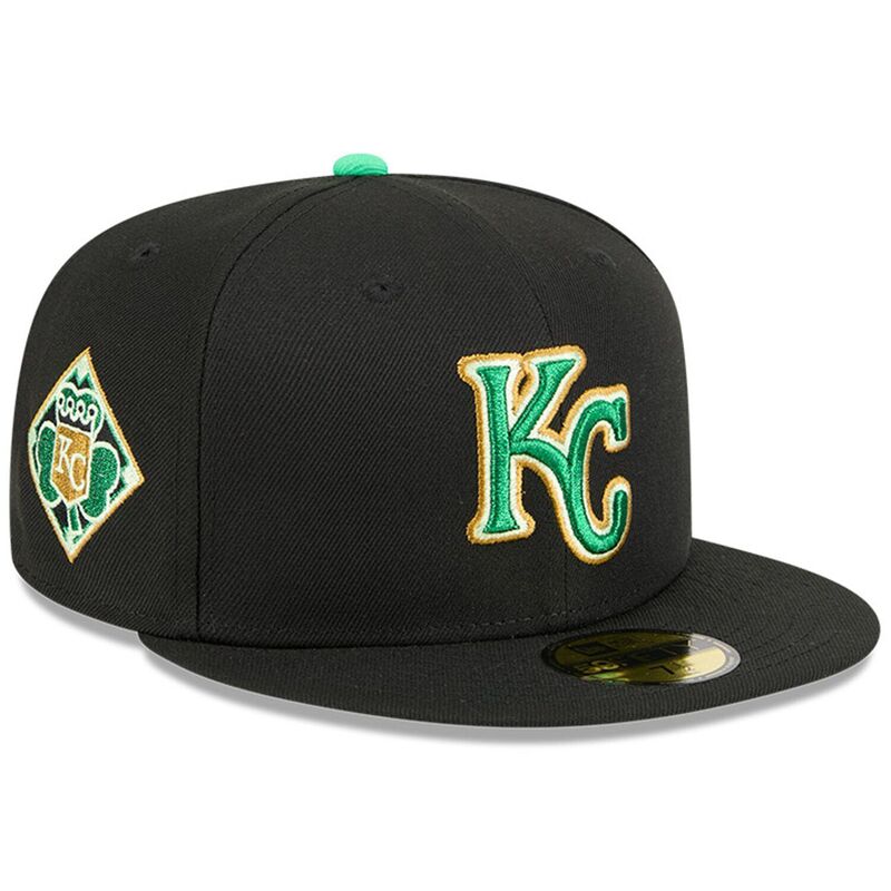 ニューエラ レディース アクセサリー 帽子 Men's New Era Blackansas City Royals 2026 St. Patrick's Day 59FIFTY Fitted Hat Ryl Black ブラック