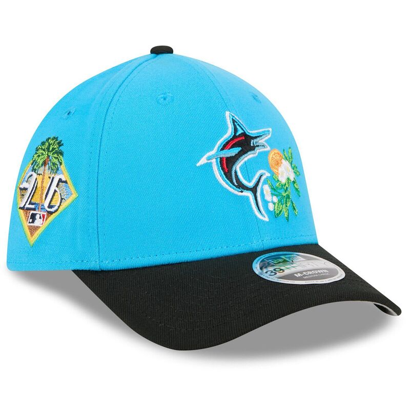 ニューエラ レディース アクセサリー 帽子 Men's New Era Blue/Black Miami Marlins 2026 Spring Training M-Crown 39THIRTY Flex Hat Mrl Blue ブルー