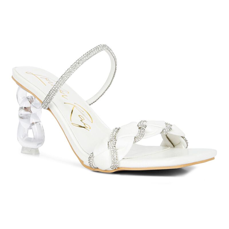 ロンドンラグ レディース シューズ パンプス サンダル London Rag Big Plan Women's Embellishedressandals White ホワイト