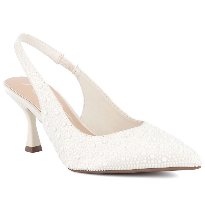 シュガー レディース シューズ パンプス sugar Dazzy Women's Closed Toe Dress Pumps Ivory アイボリー