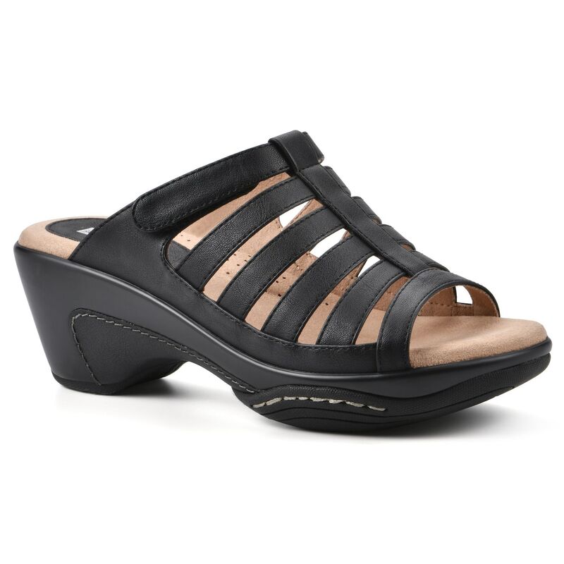 ホワイトマウンテン レディース シューズ サンダル White Mountain Valencia Women'slip-On Clog Sandals Black Smooth ブラック|ReVida 店