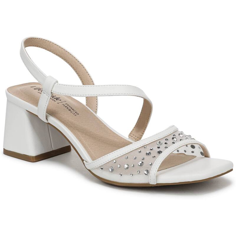 ライフストライド レディース シューズ サンダル ヒール LifeStride Cheyenne Women'slingback Heels White ホワイト