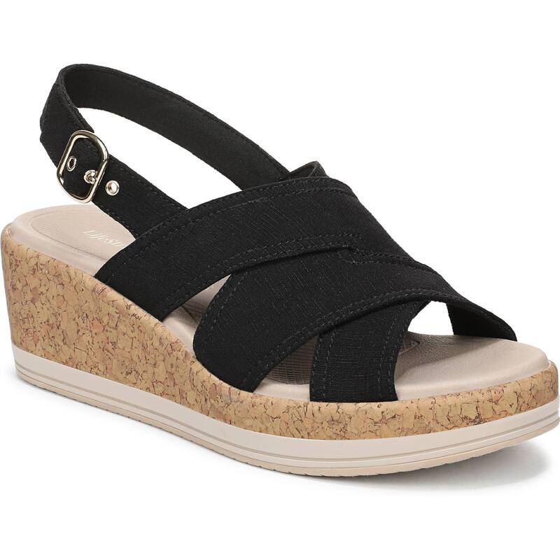 ライフストライド レディース シューズ サンダル LifeStride Rye Women'slingback Sandals Black ブラック｜ReVida 店 18,480円