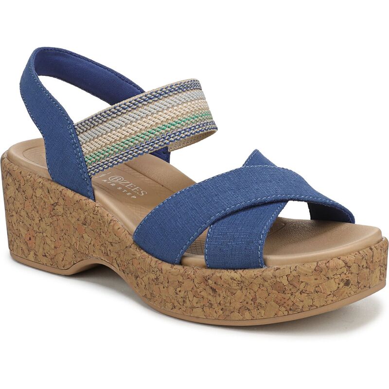 ライフストライド レディース シューズ サンダル LifeStride Verity Women\u0027slingback Sandals Deja Vu Blue 青色 レディース靴-コンフォートサンダル-靴