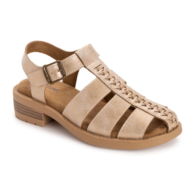 ムクルクス レディース シューズ サンダル MUK LUKS Fisherman Women'sandalsoft Gold ゴールド｜ReVida 店