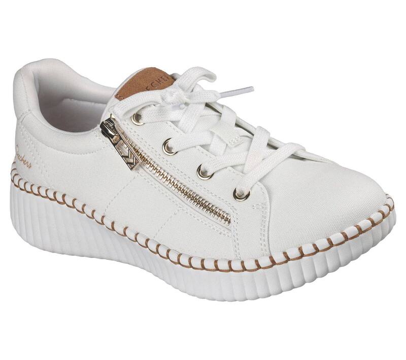 スケッチャーズ レディース シューズ サンダル スニーカー Skechers Wilshire Blvd Women\u0027s Zip Stride Sneakers White 白いこと