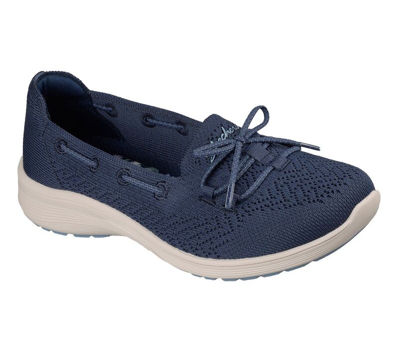 スケッチャーズ レディース シューズ サンダル 伸び伸びする相応う Skechers New Cool Relaxed Fit Women\u0027slip-On Comfort Shoes Navy 米国海軍