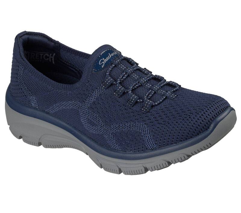 スケッチャーズ レディース シューズ サンダル 伸び伸びする相応う スニーカー Skechers Relaxed Fit Easy Going Women\u0027slip-On Comfort Sneakers Navy 米国海軍