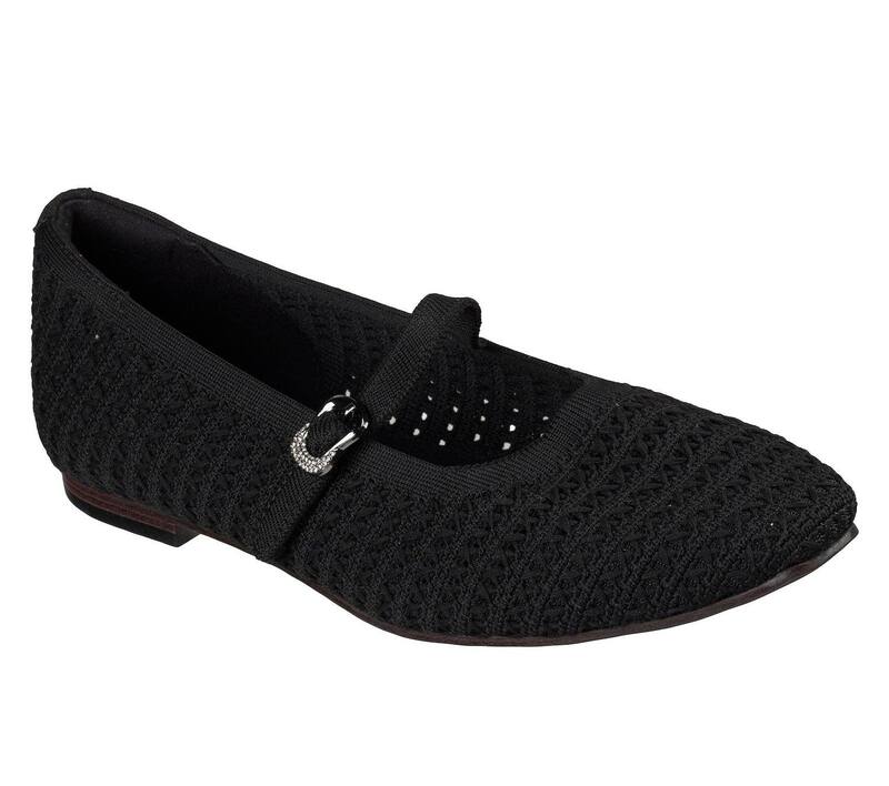 スケッチャーズ レディース シューズ サンダル Skechers Cleo Snip Women'slip-On Comfort Flats Black ブラック