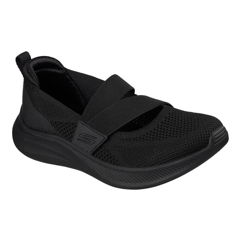 スケッチャーズ レディース シューズ スニーカー Skechers Bobs Moda Flex Women\u0027slip-On Comfort Sneakers Black 黒いこと