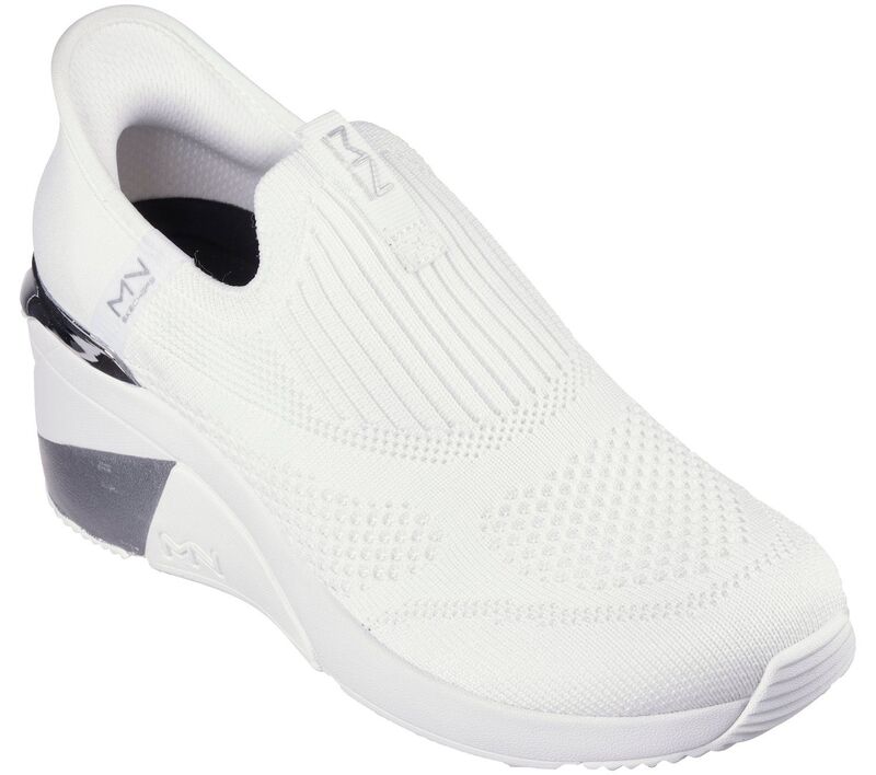 スケッチャーズ レディース シューズ スニーカー Skechers Hands Free Slip-ins Mark Nason: A Wedge Crecent Women'shoes White ホワイト|ReVida 店