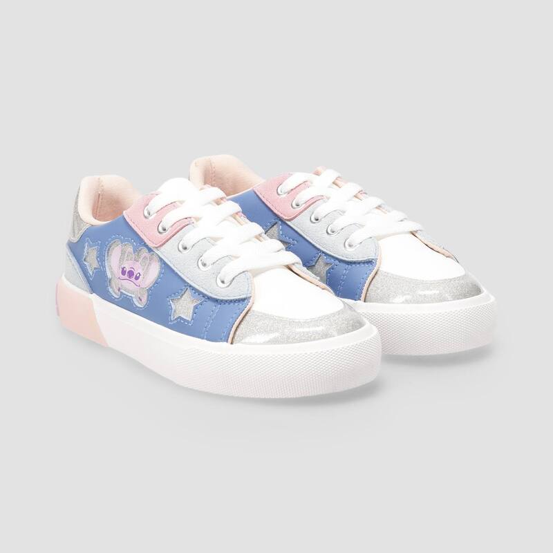 アニメキャラクター レディース シューズ スニーカー Licensed Character Girls' Disney's Lilo & Stitch & Angel Court Sneakers Blue ブルー|ReVida 店