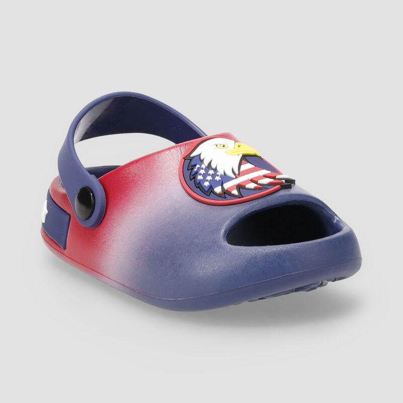 アニメキャラクター レディース シューズ サンダル Licensed Character Toddler Boys Americana EVA Slip-On Clogs Navy Red ネイビー