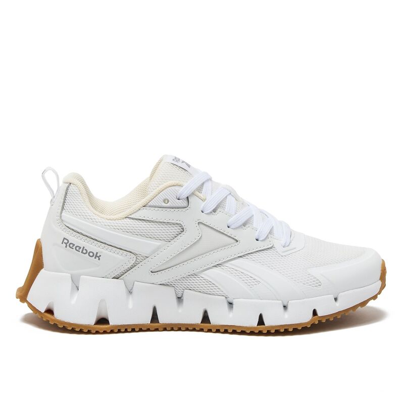 リーボック レディース シューズ スニーカー スピード競技 Reebok Zig Vector Women\u0027s Lace-Up Athletic Sneakers White Grey 白いこと レディース靴-靴