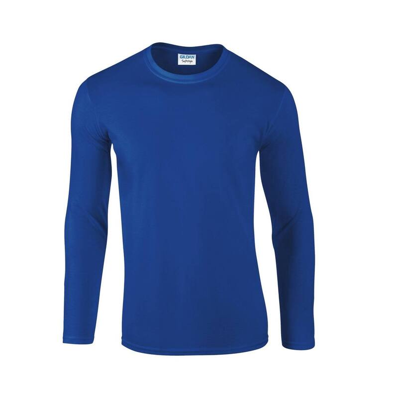 ギルダン レディース トップス Tシャツ 長袖 Gildan Unisex Adult Softstyle Plain Long-Sleeved T-Shirt Royal Blue ブルー|ReVida 店