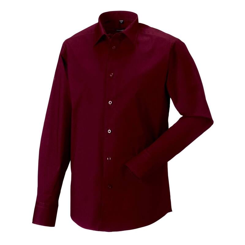 ラッセルアスレチック レディース トップス プルオーバー 長袖 Russell Athletic Russell Collection Mens Fitted Long-Sleeved Shirt Port