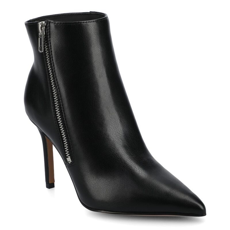 渡航 レディース シューズ ブーツ・レインブーツ 踵 Journee Collection Leyna Women\u0027stiletto Heel Zipper Detail Dress Booties Black 黒いこと レディース靴-ブーツ