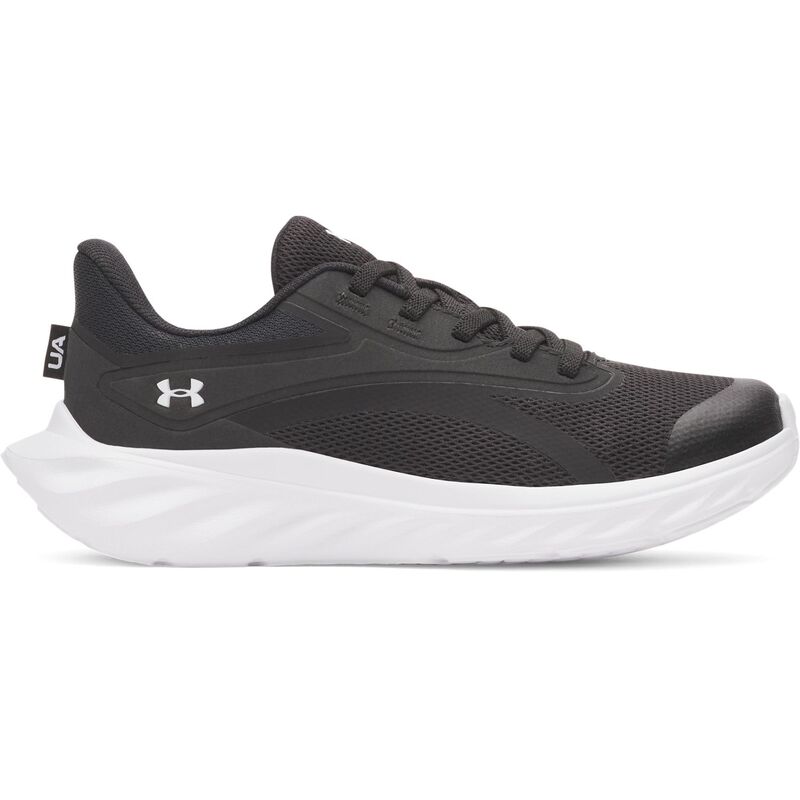 アンダーアーマー レディース シューズ スニーカー Under Armour Ascend Little Kids Lightweight Running Shoes Black White ホワイト