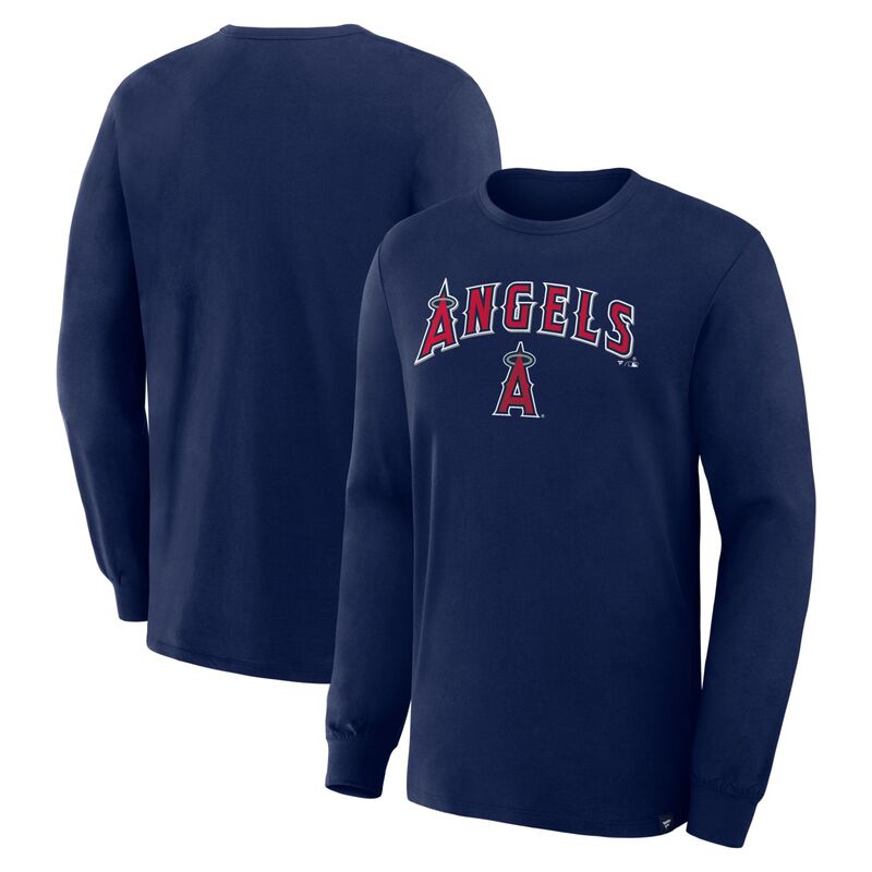 ファナティクス レディース トップス プルオーバー Men\u0027s Fanatics Navy Los Angeles Angels Lock-Up Legacy Long Sleeve T-Shirt Ang Navy 米国海軍