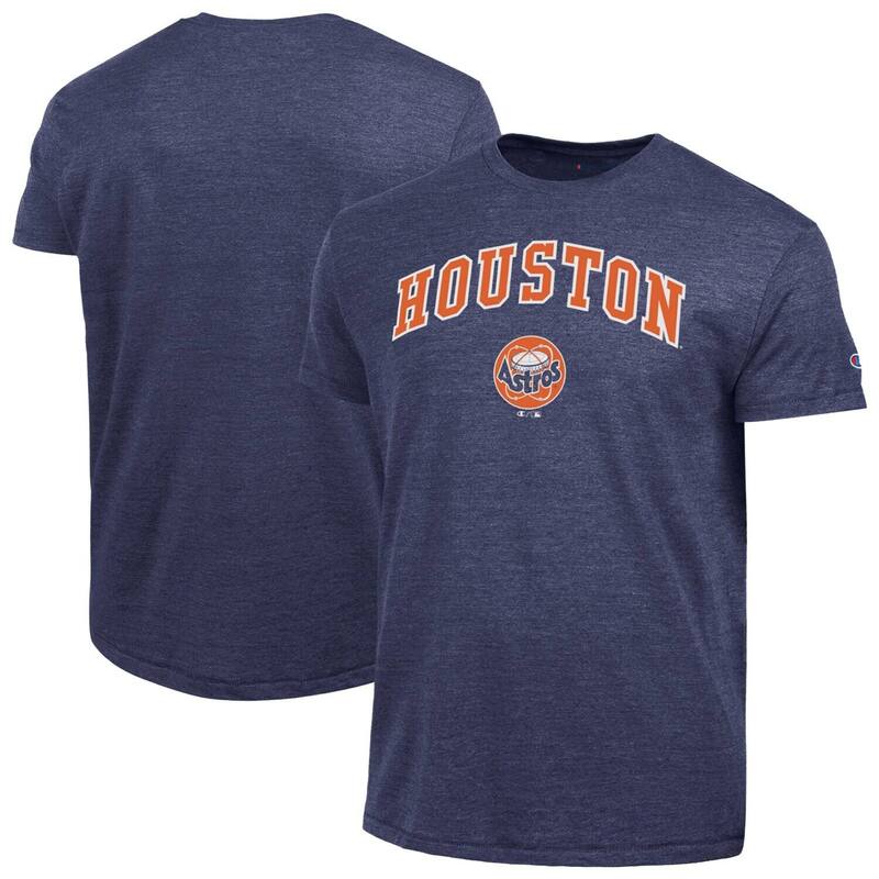 はやりっ児 レディース トップス プルオーバー Men\u0027s Championavy Houston Astros Cooperstown Wordmark Lockup Tri-Blend T-Shirt Ast Navy 米国海軍